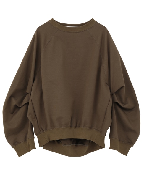 【COGTHEBIGSMOKE/コグザビッグスモーク】LEILA WIDE CUFF SWEAT SHIRT 詳細画像 カーキ 1