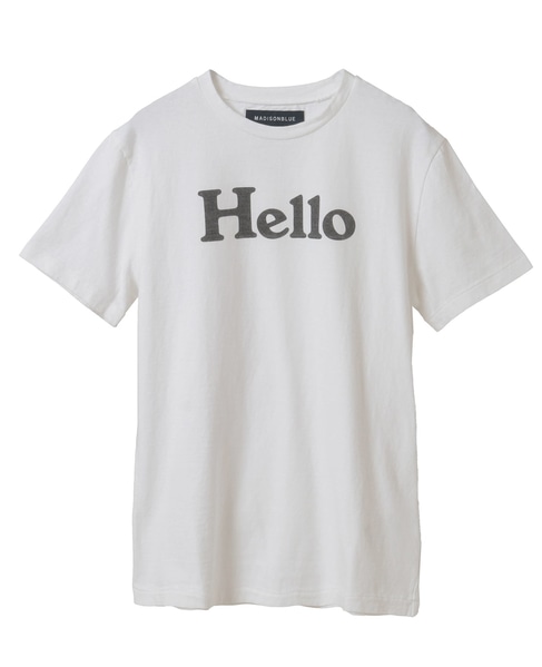 【MADISONBLUE/マディソンブルー】HELLO TEE 詳細画像 ホワイト 1