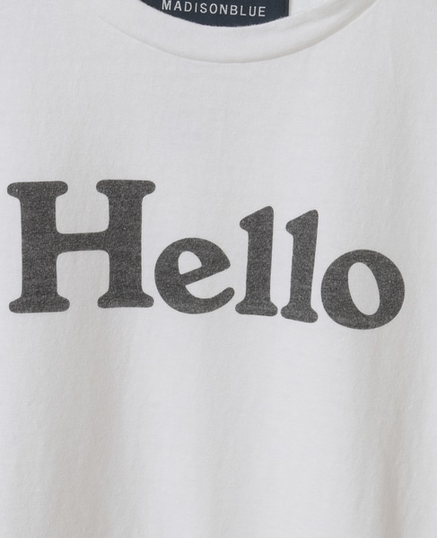 【MADISONBLUE/マディソンブルー】HELLO TEE 詳細画像 ホワイト 6