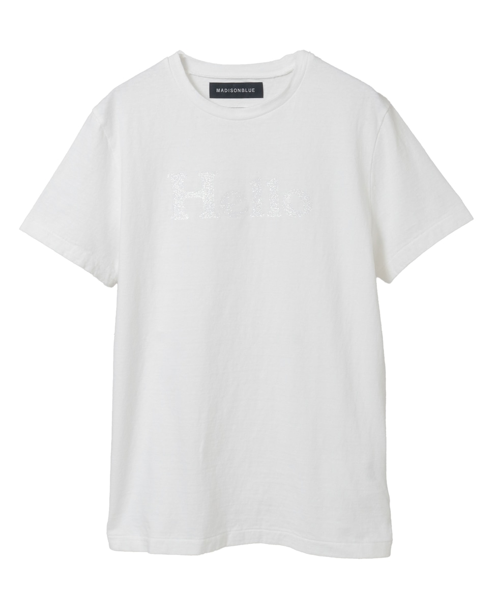 未使用 MADISONBLUE HELLO Tシャツ マディソンブルー ここでしか手に入らない！別注グリーンのHELLO Tシャツ【STANDARD BOOK