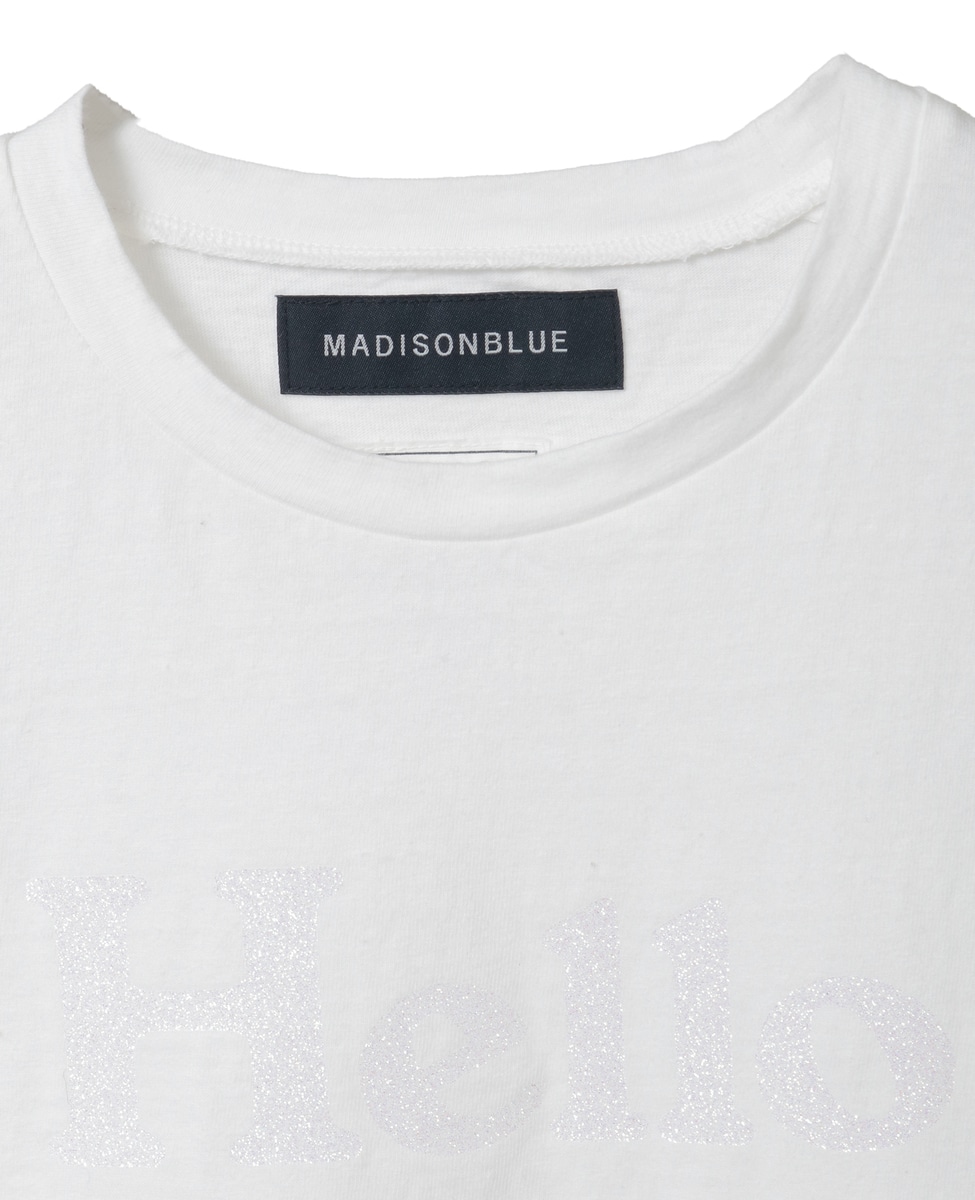 リーさん専用　MADISONBLUE ホワイト Tシャツ Hello リーさん専用 MADISONBLUE ホワイト Tシャツ Hello HELLO TEE MNS