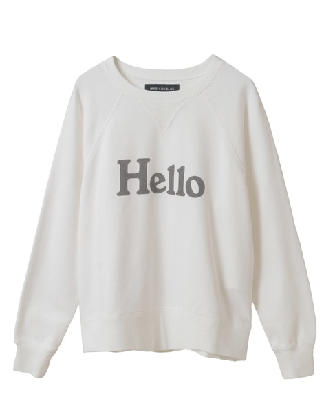 マディソンブルー⭐︎HELLO SWEAT HELLO SWEAT L/S URAKE DYED | CUT&SEWN | MADISONBLUE
