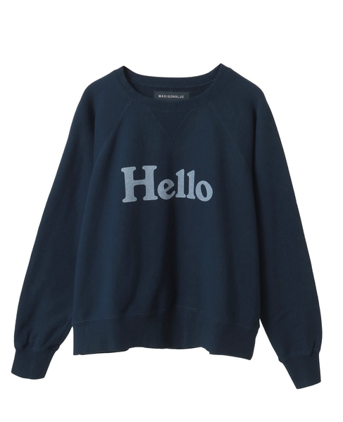 MADISONBLUE/マディソンブルー】HELLO SWEAT L/S URAKE DYDED