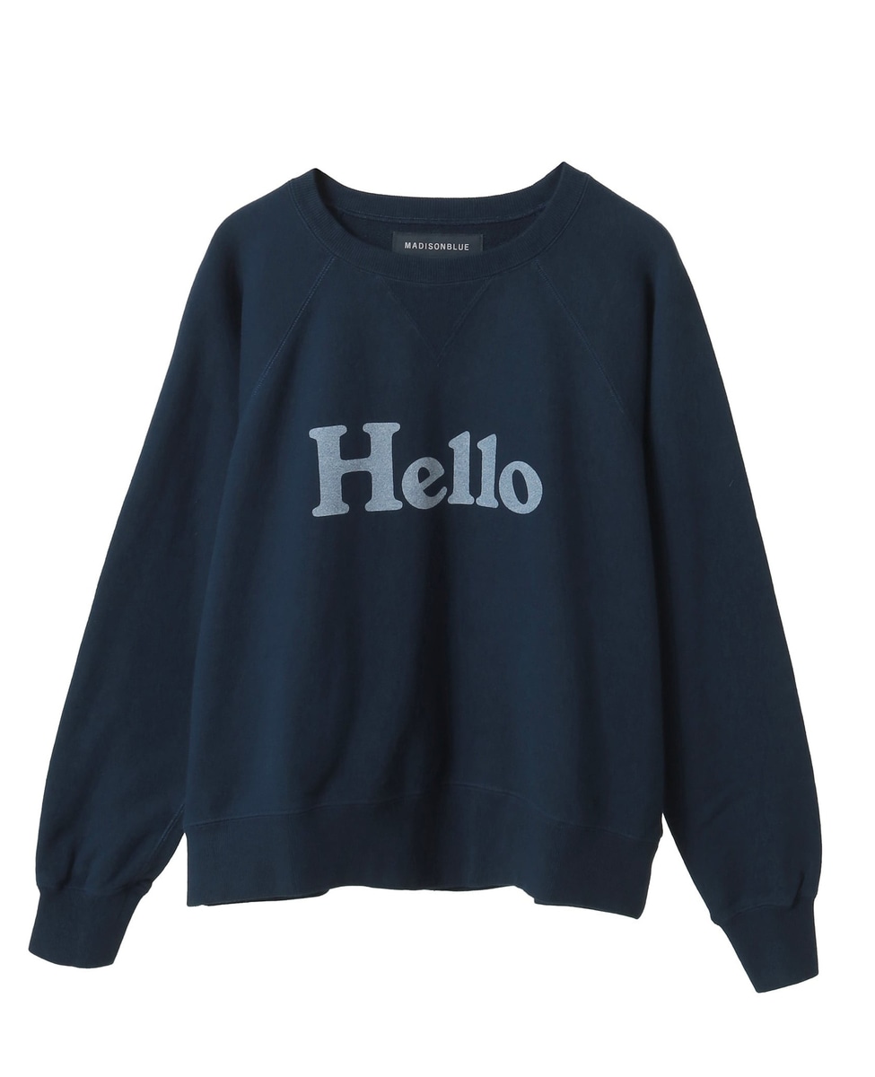 MADISONBLUE/マディソンブルー】HELLO SWEAT L/S URAKE DYDED