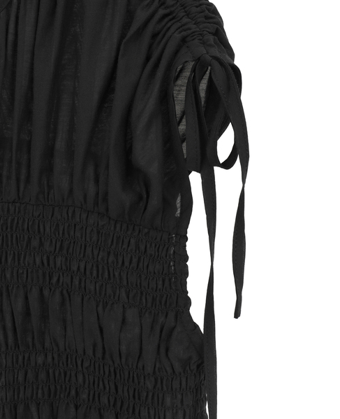 シャーリングブラウス 詳細画像 ブラック 4