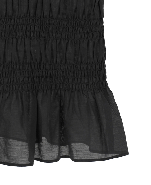 シャーリングブラウス 詳細画像 ブラック 5