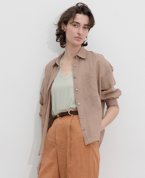 アキハボイル2WAYシャツ 詳細画像 モカ 3