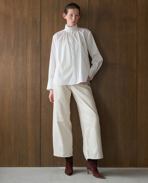 ライトタフタボウタイブラウス 詳細画像 オフ 6