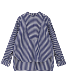【l’heritage martinique/レリタージュ マルティニーク】コットンポプリンプルオーバーシャツ