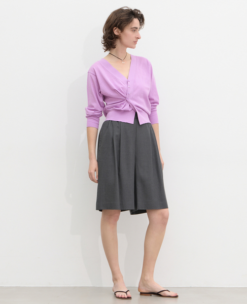 タックゴムショートパンツ 詳細画像 チャコールグレー 4