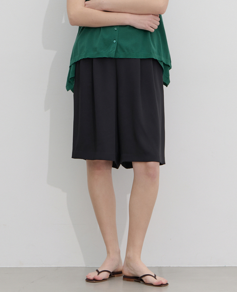 タックゴムショートパンツ 詳細画像 ブラック 1