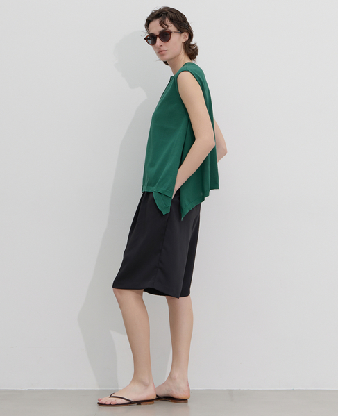 タックゴムショートパンツ 詳細画像 ブラック 5