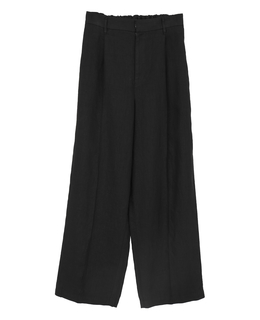 リネン製品染めワイドパンツ