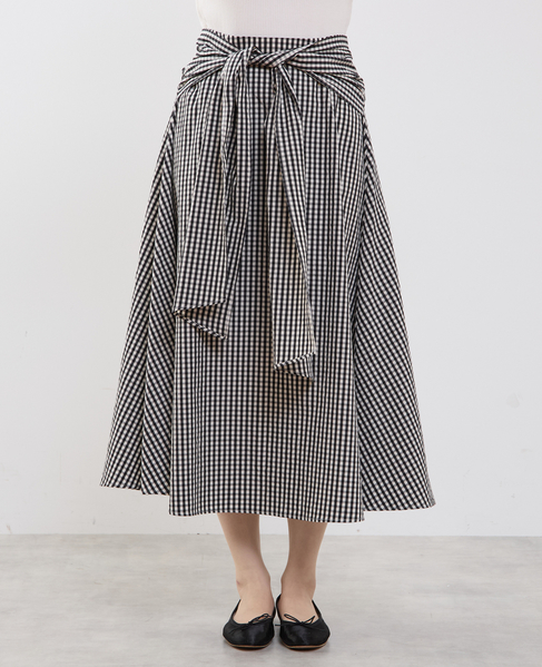 ウエストリボンフレアスカート 詳細画像 ギンガム 7