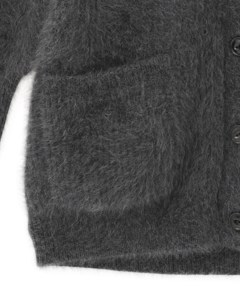 【l’heritage martinique/レリタージュ マルティニーク】FOXカシミヤロングカーディガン 詳細画像 チャコール 5