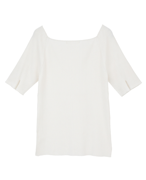 ワイドスクエアネックプルオーバー 詳細画像 ホワイト 2