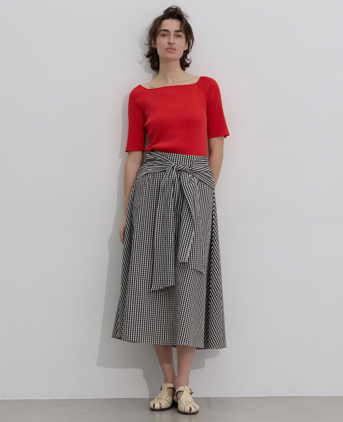 ワイドスクエアネックプルオーバー 詳細画像 レッド 6