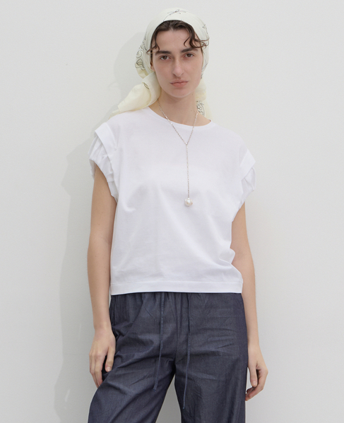 パフスリーブプルオーバー 詳細画像 ホワイト 1