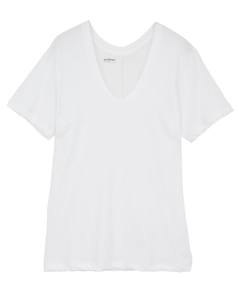 ハイツイストVネックTシャツ 詳細画像 ホワイト 1