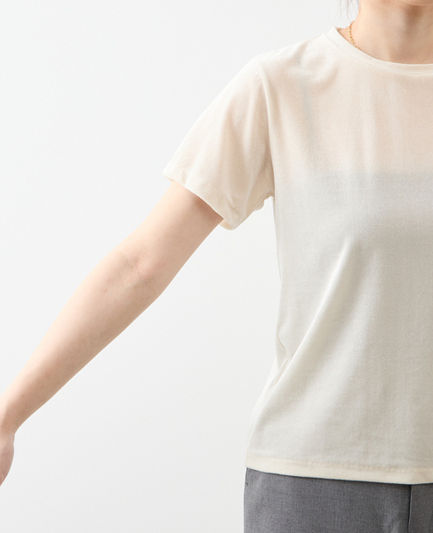 シアーベロアTシャツ 詳細画像 クリーム 10