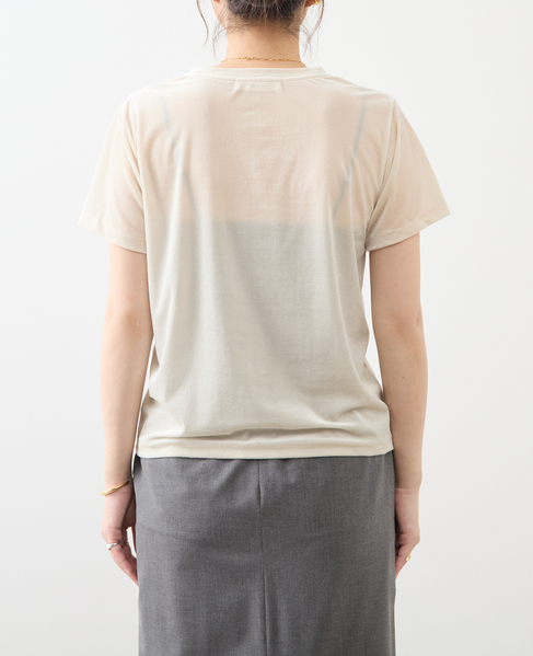 シアーベロアTシャツ 詳細画像 クリーム 7