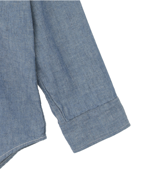 【MADISONBLUE/マディソンブルー】 HAMPTON SHIRT CHAMBRAY(OW) 詳細画像 インディゴ 4