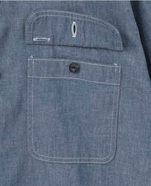 【MADISONBLUE/マディソンブルー】 HAMPTON SHIRT CHAMBRAY(OW) 詳細画像 インディゴ 6