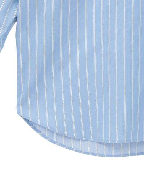 【AURALEE/オーラリー】COTTON SILK STRIPE SHIRT 詳細画像 サックス 4