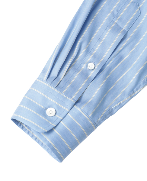 【AURALEE/オーラリー】COTTON SILK STRIPE SHIRT 詳細画像 サックス 5