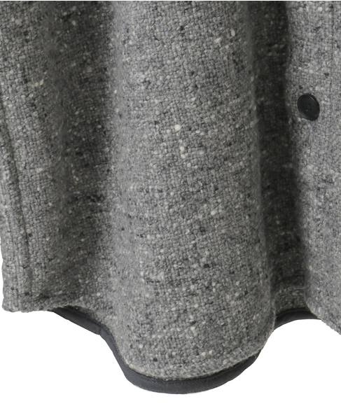【AURALEE/オーラリー】HOMESPUN TWEED SHIRT BLOUSON 詳細画像 グレー 5