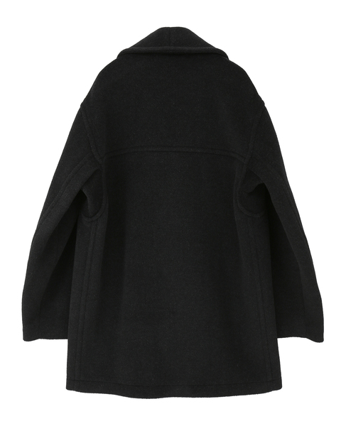 【AURALEE/オーラリー】WOOL HERRINGBONE SHAWL COLLAR COAT 詳細画像 チャコールグレー 2
