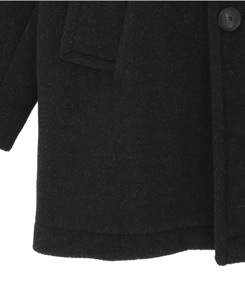 【AURALEE/オーラリー】WOOL HERRINGBONE SHAWL COLLAR COAT 詳細画像 チャコールグレー 5