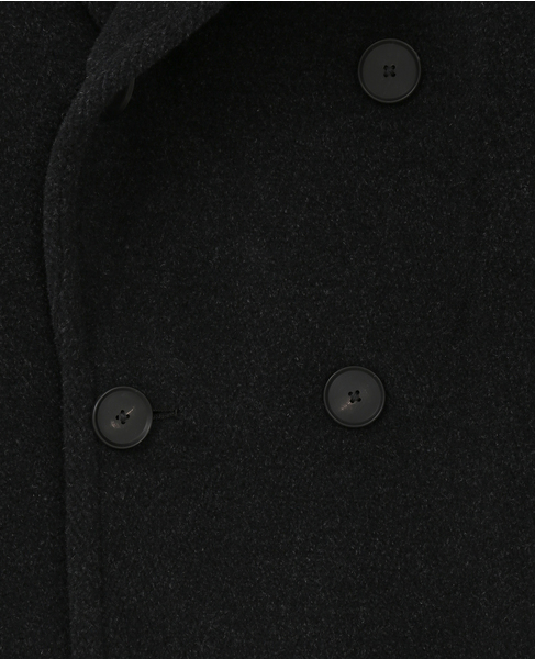 【AURALEE/オーラリー】WOOL HERRINGBONE SHAWL COLLAR COAT 詳細画像 チャコールグレー 8