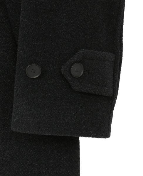 【AURALEE/オーラリー】WOOL HERRINGBONE SHAWL COLLAR COAT 詳細画像 チャコールグレー 9
