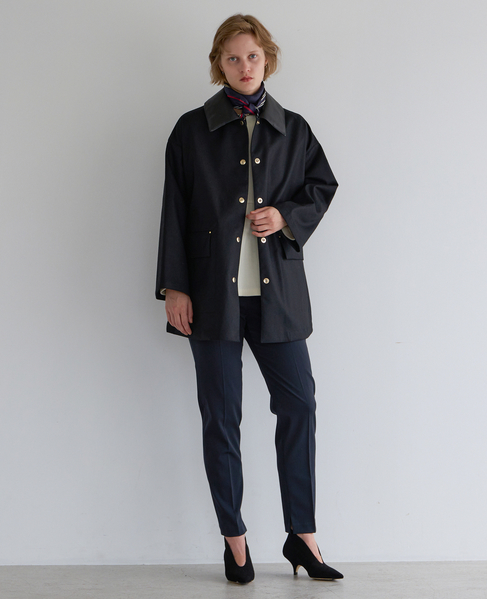【MACKINTOSH/マッキントッシュ】ROSS w/D LEATHER-COL 詳細画像 ブラック 5