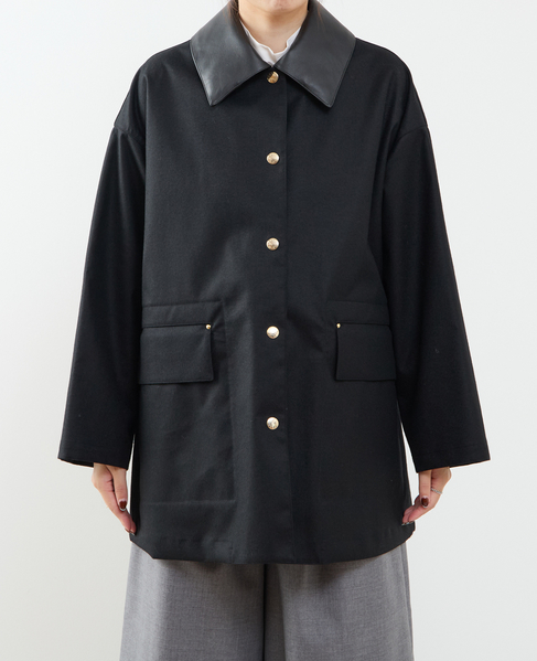 【MACKINTOSH/マッキントッシュ】ROSS w/D LEATHER-COL 詳細画像 ブラック 9