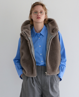 【COGTHEBIGSMOKE/コグザビッグスモーク】ORAH HOODY CROPPED VEST