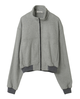 【AURALEE/オーラリー】PURE SILK COMFORT FLEECE ZIP BLOUSON