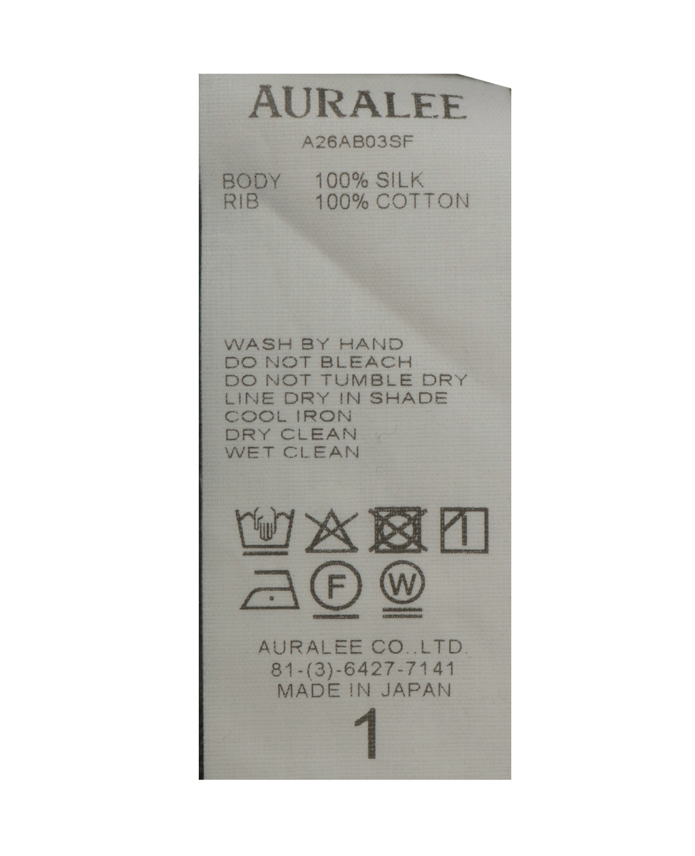 【AURALEE/オーラリー】PURE SILK COMFORT FLEECE ZIP BLOUSON 詳細画像 杢グレー 6
