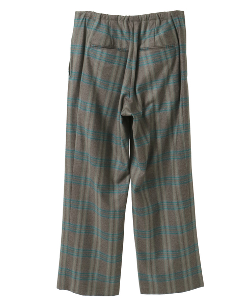 【AURALEE/オーラリー】WOOL FULLING FLANNEL DRAWSTRING PANTS 詳細画像 チェック 2
