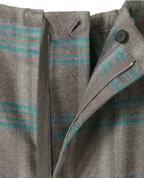 【AURALEE/オーラリー】WOOL FULLING FLANNEL DRAWSTRING PANTS 詳細画像 チェック 4