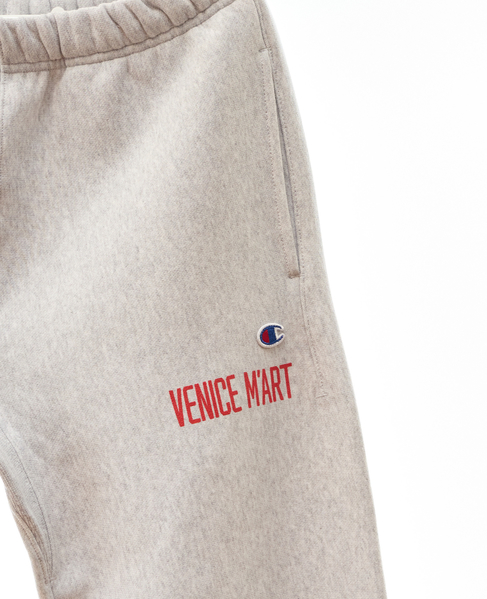 【VENICE M'ART/ヴェニスマート】CHAMPION VENICE M'ART ELASTIC CUFF PANTS 詳細画像 杢グレー 3