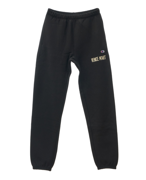 【VENICE M'ART/ヴェニスマート】CHAMPION VENICE M'ART ELASTIC CUFF PANTS 詳細画像 ブラック 1
