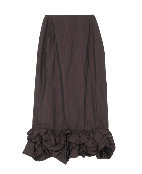 【MARGE /マージ 】Taffeta balloon hem skirt 詳細画像 ボルドー 12