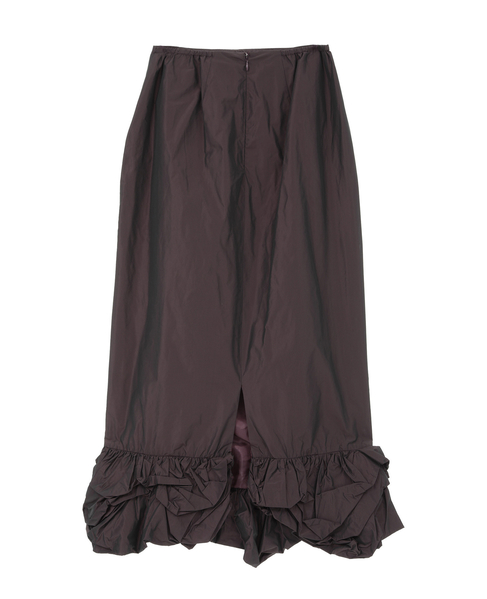 【MARGE /マージ 】Taffeta balloon hem skirt 詳細画像 ボルドー 13