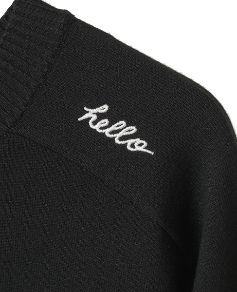 【MADISONBLUE/マディソンブルー】 HELLO CREW NECK PO 詳細画像 ブラック 6