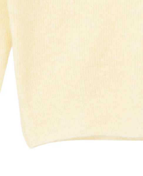 【AURALEE/オーラリー】BABY SURI ALPACA SHEER KNIT SKIPPER POLO 詳細画像 生成り 5