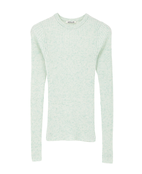 【AURALEE/オーラリー】CASHMERE NEP KNIT P/O 詳細画像 ミント 1