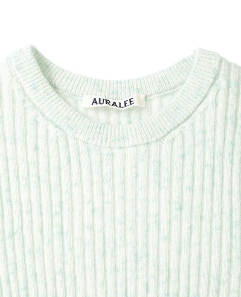 【AURALEE/オーラリー】CASHMERE NEP KNIT P/O 詳細画像 ミント 3