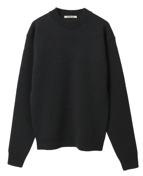 【AURALEE/オーラリー】SUPER FINE WOOL KNIT P/O 詳細画像 ブラック 1